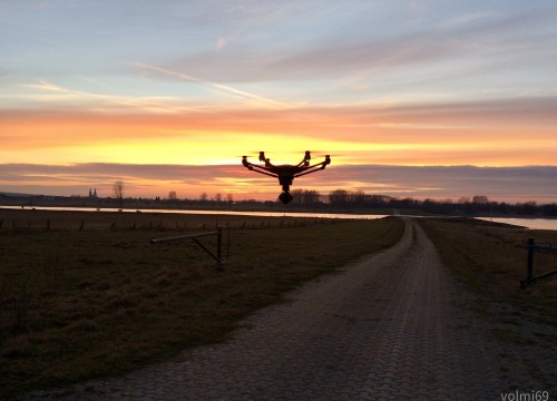 Sonnenuntergang am Rhein