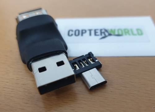 USB Zwischenstecker mit Mico USB Inlay